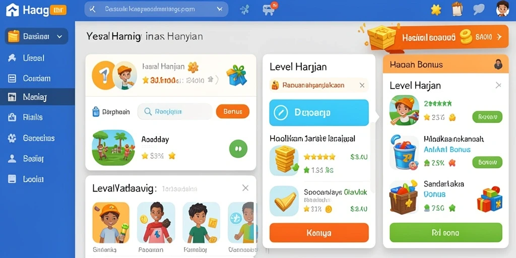 Screenshot saat bermain level sulit DEWAPG.