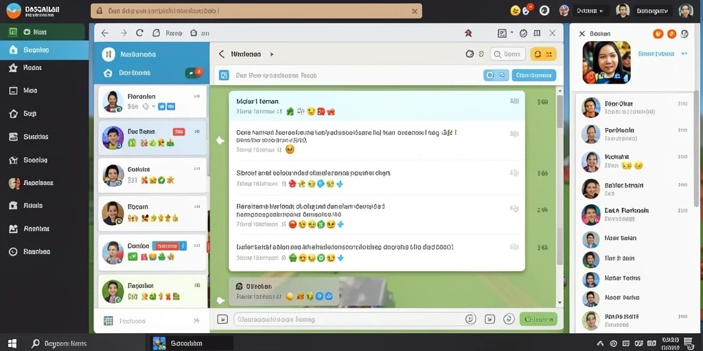Highlight dari fitur komunitas dan interaksi antar pemain.